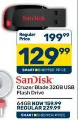 Pick n Pay SanDisk Cruzer Blade 32GB USB Flash Drive offer