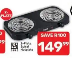 Pick n Pay 2-Plate Spiral Hotplate DIBO offer