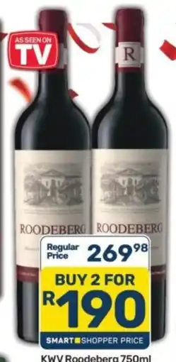Pick n Pay Liquor KWV Roodeberg 750ml offer