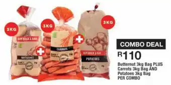 Butternut Carrots Potatoes