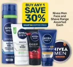 Pick n Pay Nivea Men Face and Shave Range Assorted offer
