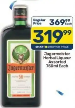Pick n Pay Liquor Jagermeister Herbal Liqueur Assorted offer