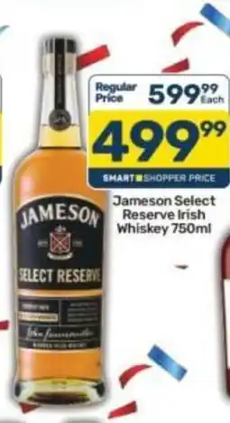 Pick n Pay Liquor Jameson Select Reserve Irish Whiskey offer