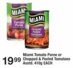 OK Foods Miami Tomato Puree or Chopped & Peeled Tomatoes offer