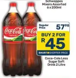 Pick n Pay Liquor Coca-Cola Less Sugar Soft Drink Assorted offer