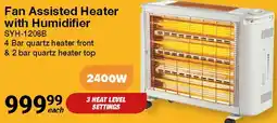 Mica Fan Assisted Heater with Humidifier SYH-1208B offer