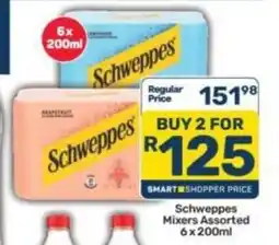 Pick n Pay Liquor Schweppes Mixers Assorted offer
