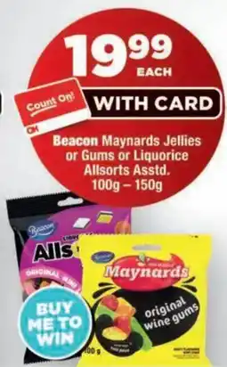 OK MiniMark Beacon Maynards Jellies or Gums or Liquorice Allsorts Assorted offer