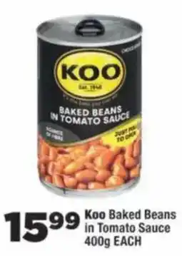 OK MiniMark Koo Baked Beans in Tomato Sauce offer