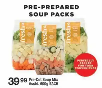 Pre-Cut Soup Mix
