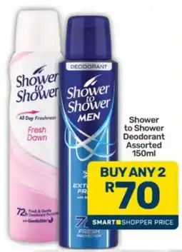Pick n Pay Shower to Shower Deodorant Assorted offer
