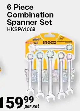 Mica 6 Piece Combination Spanner Set incce offer