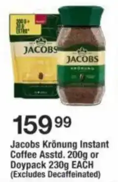 OK Foods Jacobs Krönung Instant Coffee offer