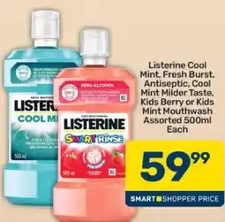 Pick n Pay Listerine Smart Rinse Assorted offer