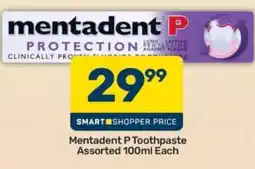 Pick n Pay Mentadent P Toothpaste Assorted offer