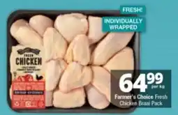 Checkers Farmer's Choice Fresh Chicken Braai Pack offer
