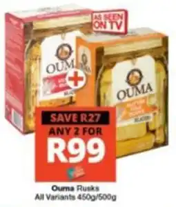 Checkers Ouma Rusks offer