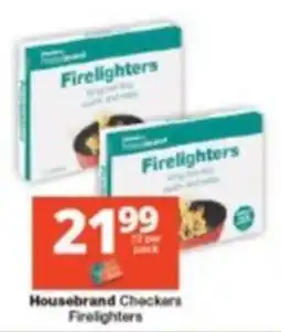 Checkers Housebrand Checkers Firelighters offer