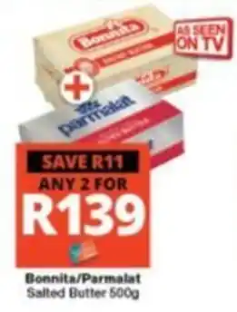 Checkers Bonnita/Parmalat Salted Butter offer