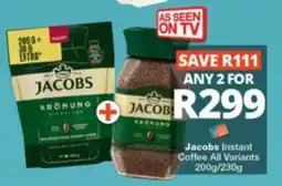 Checkers Jacobs Instant Coffee All Variants offer