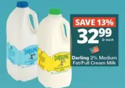Checkers Darling 2% Medium Fat/Full Cream Milk offer