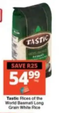 Checkers Tastic Rices of the World Basmati Long Grain White Rice offer