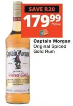 Checkers Liquor Shop Captain Morgan Original Spiced Gold Rum offer
