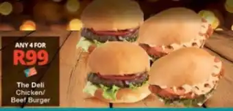Checkers The Deli Chicken/Beef Burger offer