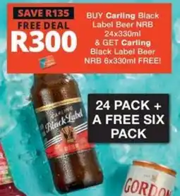 Checkers Liquor Shop Carling Black Label Beer offer