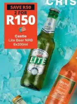 Checkers Liquor Shop Castle Lite Beer NRB offer