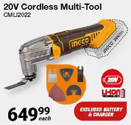 Mica 20V Cordless Multi-Tool CMLI2022 offer