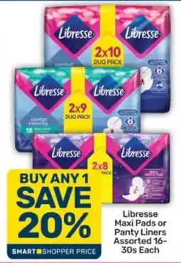 Pick n Pay Libresse Maxi Pads or Panty Liners Assorted offer