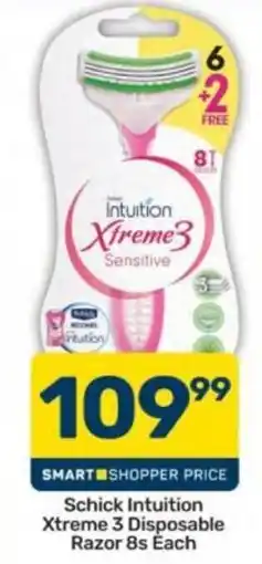 Pick n Pay Schick Intuition Xtreme 3 Disposable Razor offer