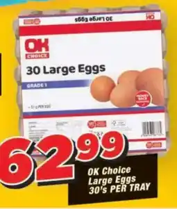 OK Grocer OK Choice Large Eggs offer
