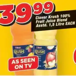 OK Grocer Clover Krush 100% Fruit Juice Blend offer