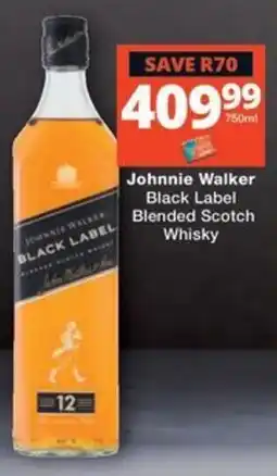 Checkers Liquor Shop Johnnie Walker Black Label Blended Scotch Whisky offer