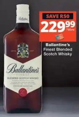 Checkers Liquor Shop Ballantine's Finest Blended Scotch Whisky offer