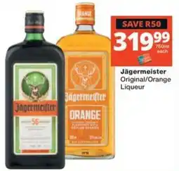 Checkers Liquor Shop Jägermeister Original/Orange Liqueur offer