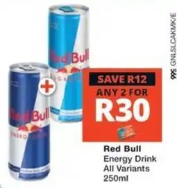 Checkers Liquor Shop Red Bull Energy Drink offer