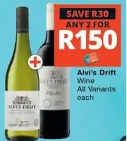 Checkers Liquor Shop Alvi's Drift Wine All Variants offer