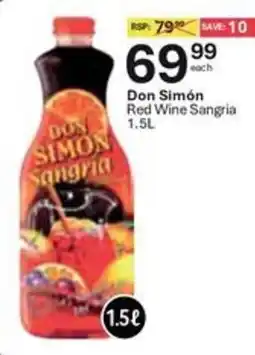 Liquor City Don Simón Red Wine Sangria offer