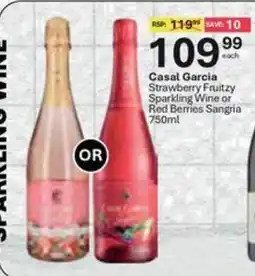 Liquor City Casal Garcia Strawberry Fruity Sparkling Wine or Red Berries Sangria offer