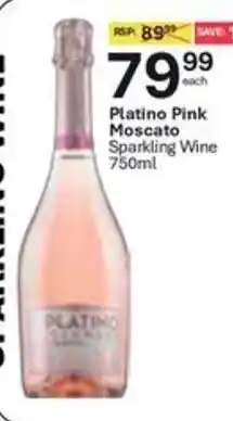 Liquor City Platino Pink Moscato Sparkling Wine offer