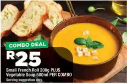 OK Grocer Small French Roll PLUS Vegetable Soup offer
