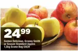 OK Grocer Golden Delicious, Granny Smith or Season Standard Apples offer