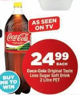 OK Foods Coca-Cola Original Taste Less Sugar Soft Drink offer