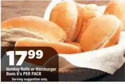 OK Grocer Hotdog Rolls or Hamburger Buns offer