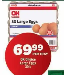 OK Foods OK Choice Large Eggs offer