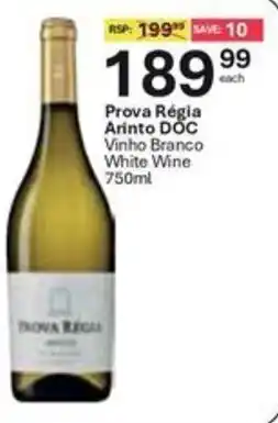 Liquor City Prova Régia Arinto DOC Vinho Branco White Wine offer