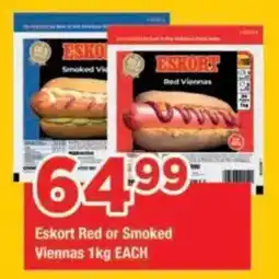 OK Grocer Eskort Red or Smoked Viennas offer